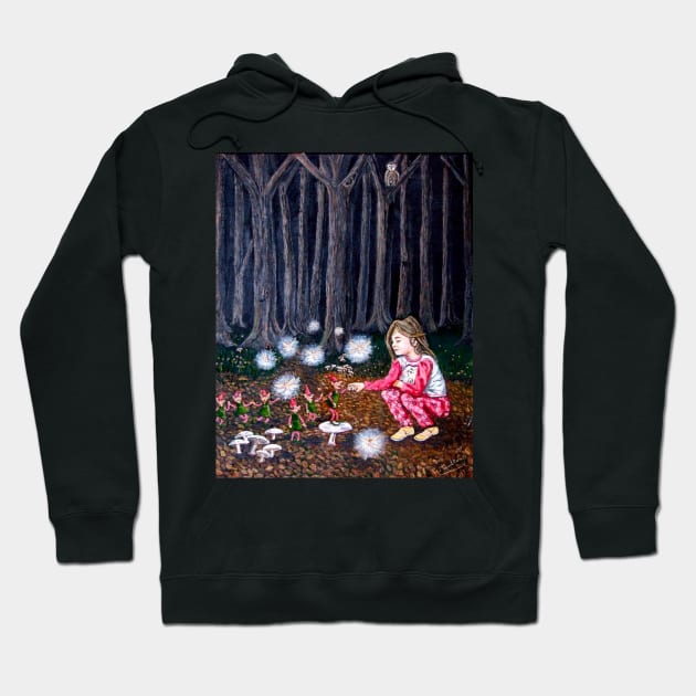 LAURA'S MAGIC SHOES TAKE HER TO BURSTED WOODS TO MEET THE PIXIES AND FARIES Hoodie by MackenzieTar